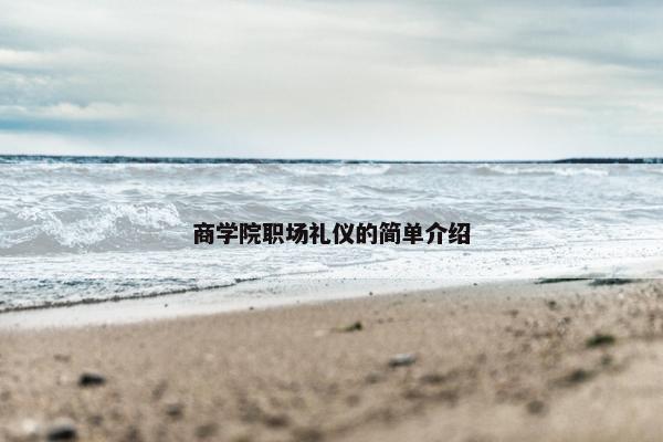 商学院职场礼仪的简单介绍