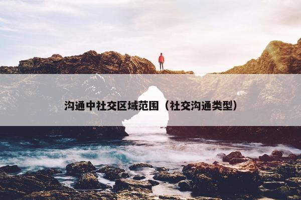 沟通中社交区域范围（社交沟通类型）