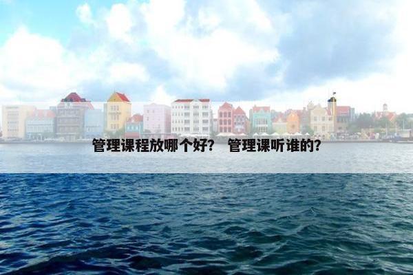 管理课程放哪个好？ 管理课听谁的？