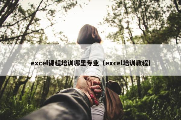 excel课程培训哪里专业（excel培训教程）